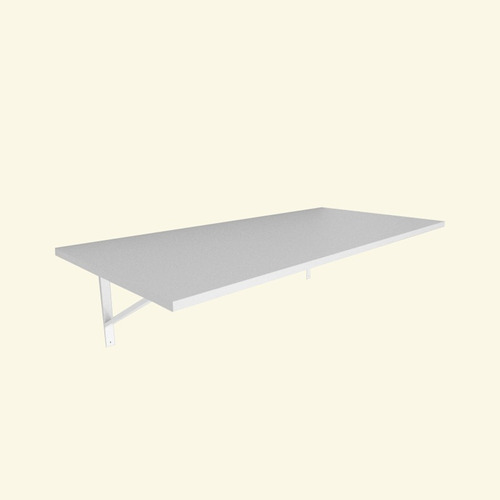 Prateleira Tampo Balcão 90x50 Mdf 15mm Mão Francesa Branco