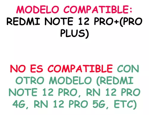 Funda Para Redmi Note 12 Pro Plus 5g + Accesorios Antipolvo