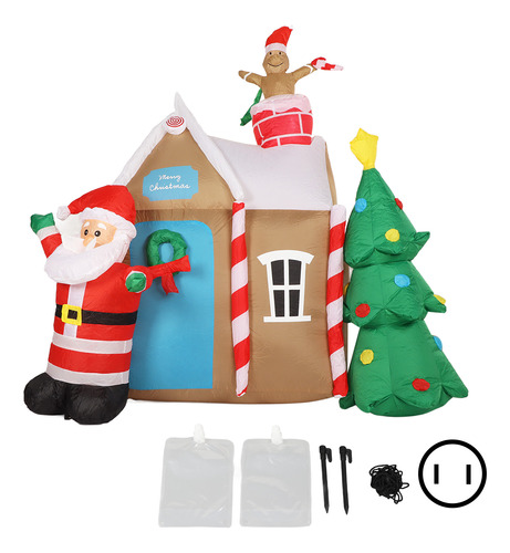 Modelo De Casa De Árbol Inflable De Navidad, Casa Luminosa L