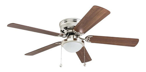 Ventilador De Techo Harbor Breeze Armitage Brushed Nickel Con 5 Aspas Color  Toffee Y Cocoa, 52  De Diámetro 120 v