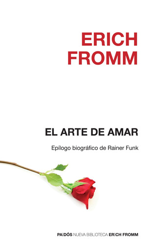 El arte de amar, de Fromm, Erich. Serie Nueva Biblioteca Erich Fromm Editorial Paidos México, tapa blanda en español, 2014