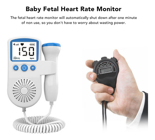 Monitor Fetal Doppler Para Escuchar Latidos Bebe Ultrasonido