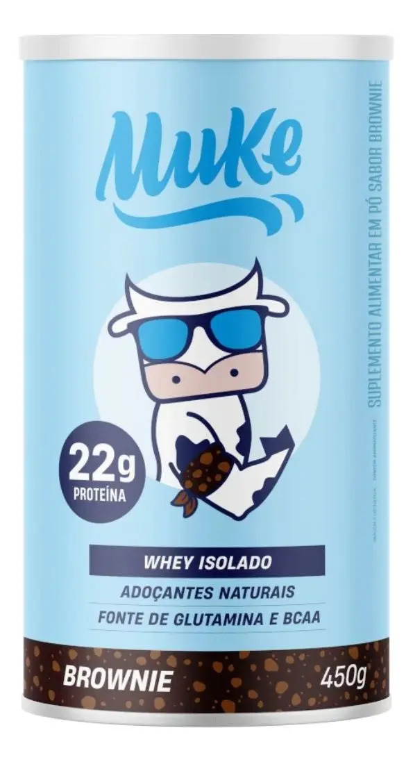 Proteína +Mu Performance Whey Protein Isolado em pó sabor Brownie x 450g
