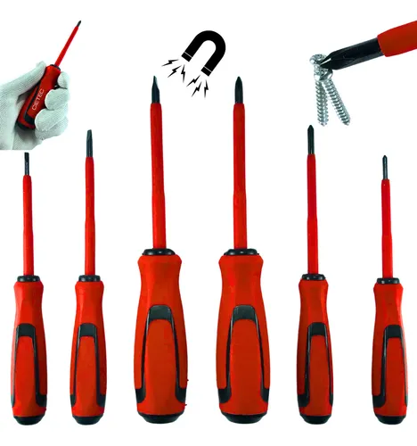 Jogo De Chave De Fenda Philips Isolada Eletricista Cietec