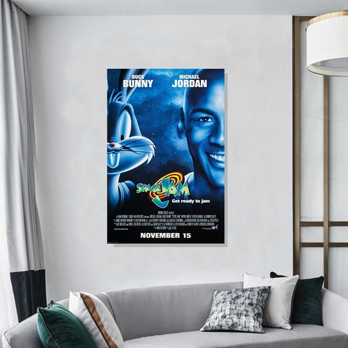 Cuadro Moderno 40x60 Poster Pelicula Space Jam