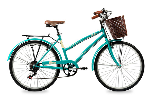 Imagen 1 de 1 de Bicicleta urbana Olmo Amelie Plume Rapide R26 18" 6v frenos v-brakes cambio Shimano Tourney TZ500 color verde  