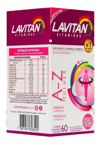 Suplemento Vitamínico A Z Mujer - 60 Comprimidos