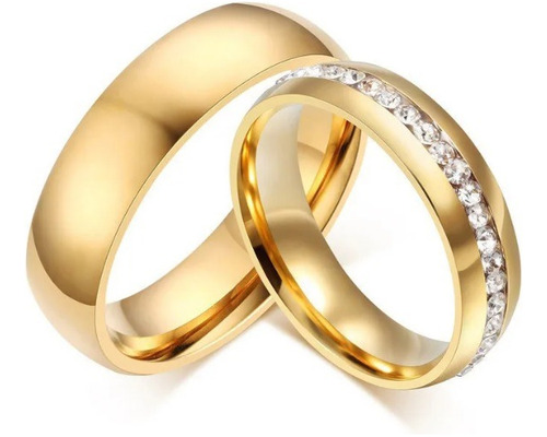 Anillos Argollas Boda Matrimonio Para Parejas En Acero 