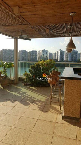 Imagem 13 de 28 de Cobertura Com 4 Dormitórios À Venda, 320 M² Por R$ 3.099.000,00 - Barra Da Tijuca - Rio De Janeiro/rj - Co0268