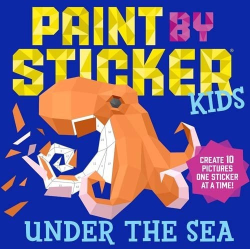 Book : Paint By Sticker Kids Under The Sea Create 10