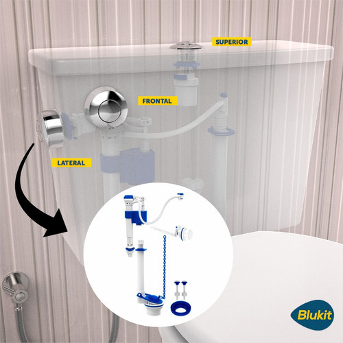 Mecanismo Caixa Acoplada Reparo Blukit Acionador Lateral