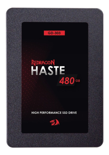 Ssd Redragon Haste 480gb Sata Lll 2,5 - Gd-303 Cor Preto