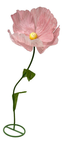 Decoración De Flores De Papel En 3d Altura De Flores Rosa