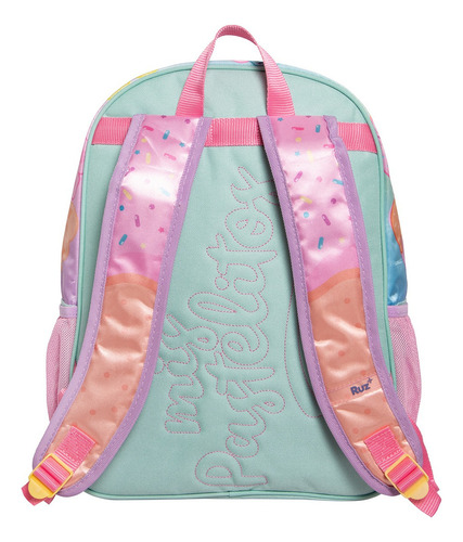 Mochila Mis Pastelitos Marca Ruz Tamaño Primaria Rosa Lisa