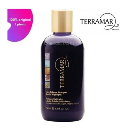 Shampoo Matizador Cabello Teñido Terramar Nutre Realza Color