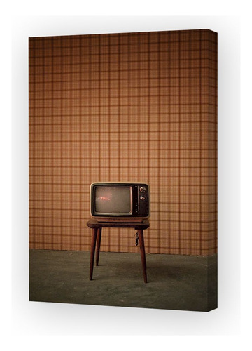 Cuadro 60x90cm Retro Vintage Antigua Tv Television P2