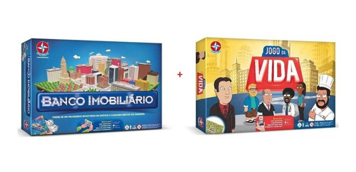 Jogo Da Vida + Banco Imobiliario - Estrela