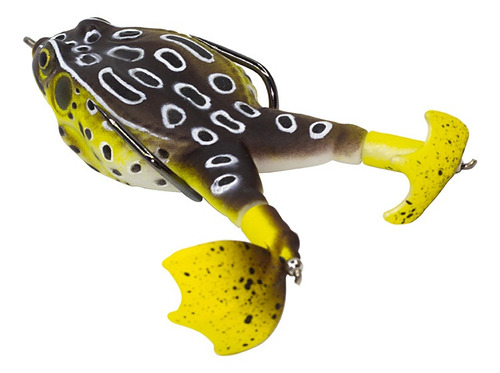 Imagen 2 de 3 de Señuelo Caster Prop Frog 9.5cm 13.5gr Rana Goma Antienganche