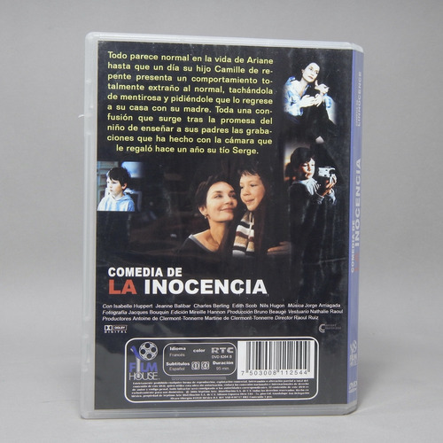 Dvd Comedia De La Inocencia Isabelle Huppert Ah2
