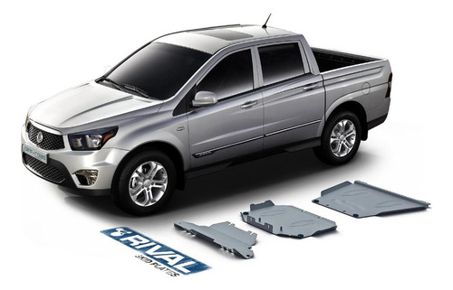 Skid Plates Para Ssangyong Actyon Sport 2012+ (3 Planchas) R