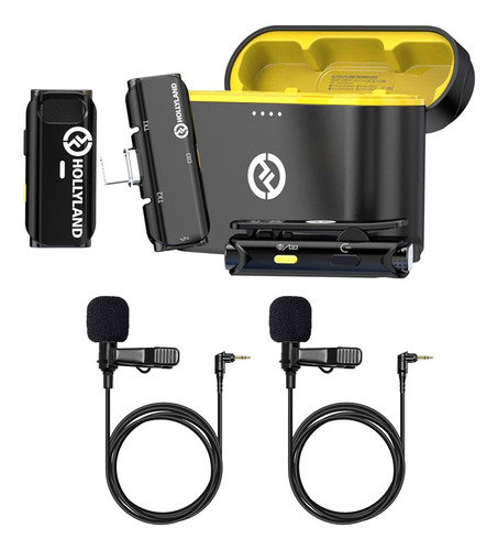 Sistema De Micrófono Inalámbrico Hollyland Lark C1 Con Usb-c