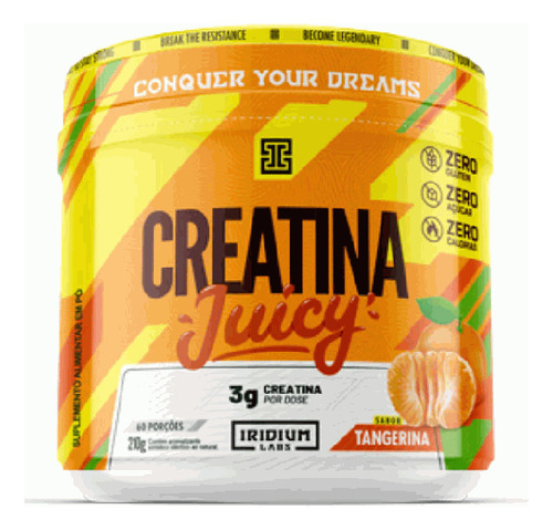 Creatina Juicy (210g) - Sabor: Tangerina Tangerina