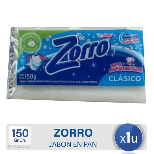 Imagen 1 de 6 de Jabon En Pan Antibacterial Zorro Blanco - Mejor Precio