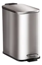 Comprar Cesto Residuos Tacho Basura Pedal Suave Acero Rectangular 5l