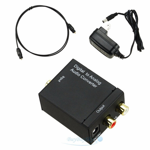 Convertidor Audio Digital Toslink Rca + Cable Óptico