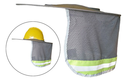 | Sombrero Duro Sombrilla Protección For El Cuello Al Gris