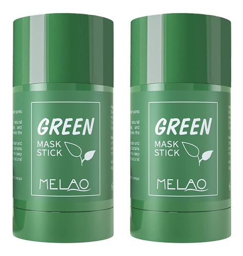 Green Tea Mask Stick For Face, Poreless Deep Cleanse 2 Pack Tipo de piel Mixta