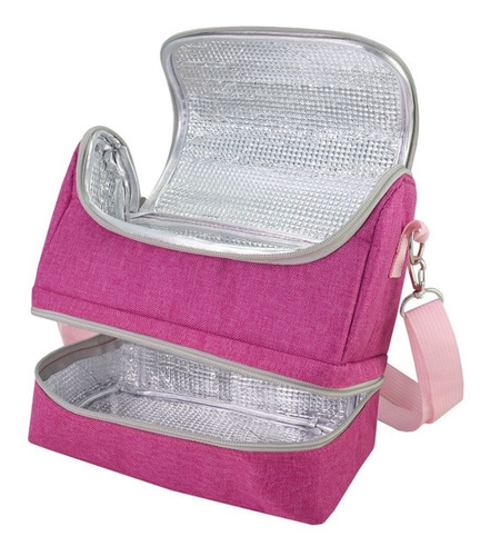 Imagem 2 de 7 de Lancheira Infantil Meninas 2 Compartimentos Jacki Design Nfe