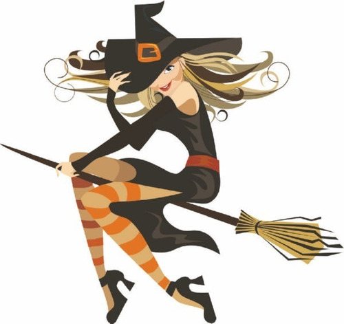 Vectores Halloween Día De Muertos Personajes Brujas V40