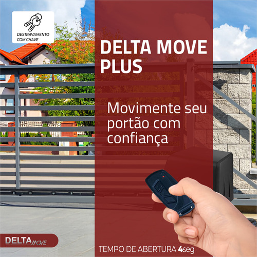 Motor Deslizante Turbo 4seg Bivolt Evnti-delta Dz 800