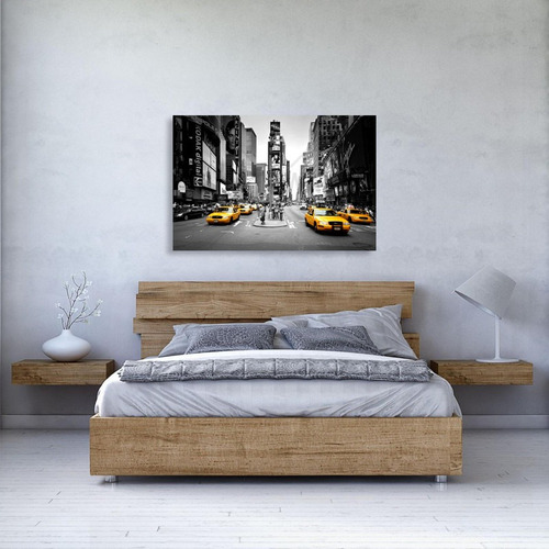 Cuadro Fotografía Taxis Nueva York Para Sala O Cuarto 75x50