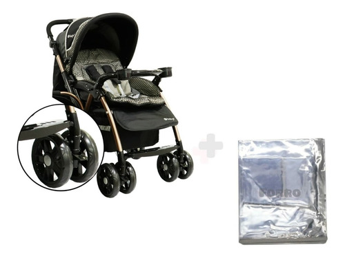 Coche Travel System Ebaby Braviar + Forro Envio Gratis