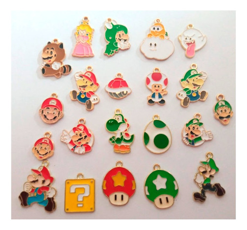 Recuerdos 35 Pulseras Para Fiesta Mario Bros, Peach, Luigi