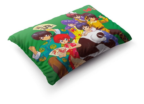Imagen 4 de 5 de Funda De Almohada Ranma1/2 70x45cm Doble Estampado Vudú Love