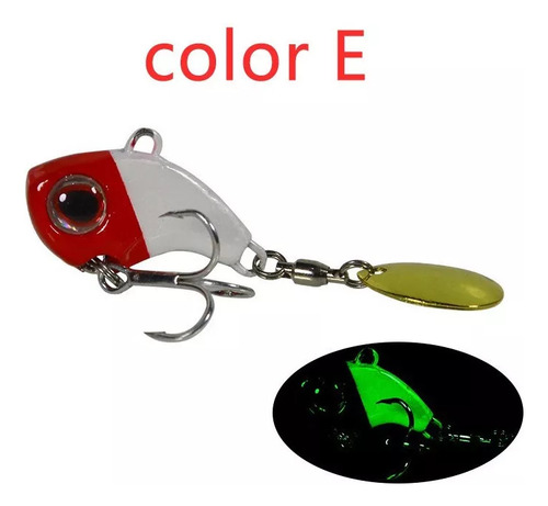 6pc 13g Metal Vib Señuelo De Pesca Cebo Spinner Hundimiento