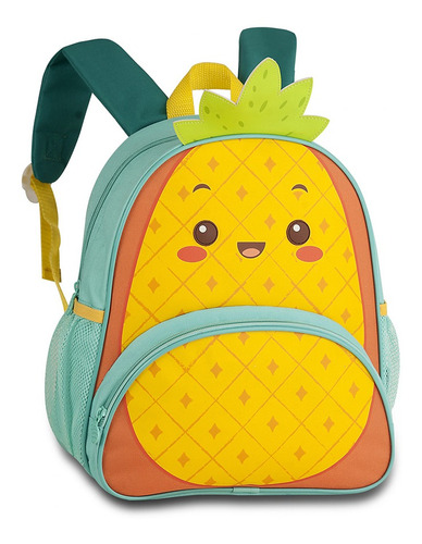 Mochila Infantil Escolar Passeio Costas - Abacaxi - Clio