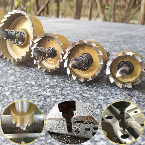 A 5 Brocas Sierras Corta Circulo Metal 16-30mm Hss Acero