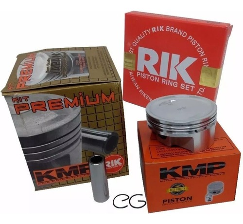 Kit Pistão C/ Anéis Xr 200 Strada 3mm 66,50mm - Kmp Premium