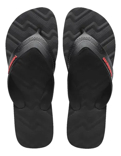 Chinelo Havaianas Masculino Track Waves Lançamento Preto