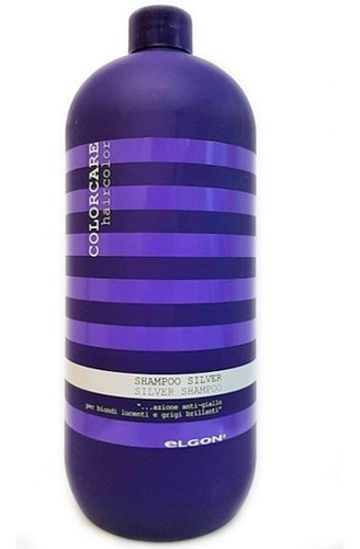 Shampoo Silver Morado Matizador Elgon 1 Litro