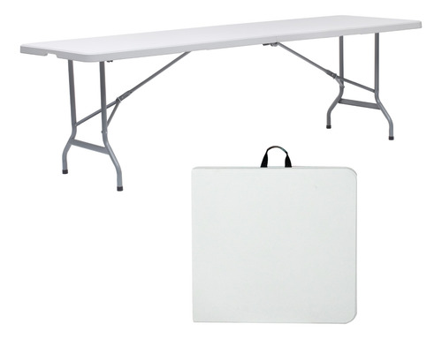 Mesa Plegable Tipo Portafolio 2.40 M Blanco