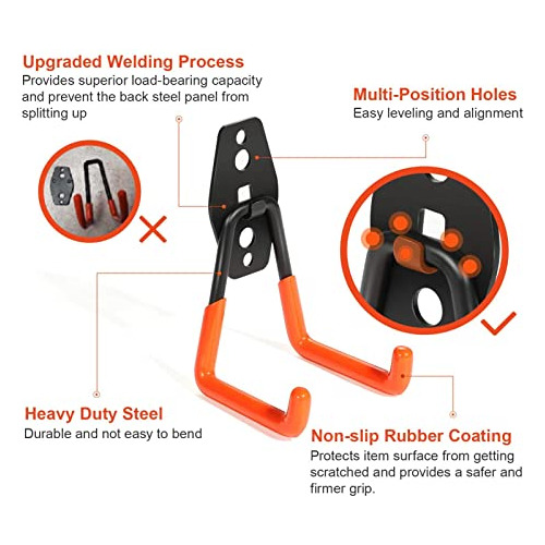 Gancho Garaje Resistencia Almacenamiento Acero Mejorado