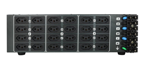 Rack Dimmer Dmx 12 Canais / 4000w Por Canal Linha Prof Nfe