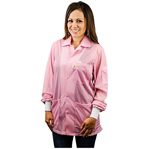 Chaqueta, Desco 74203 Chaqueta De Tela De Nailon Rosa Statsh