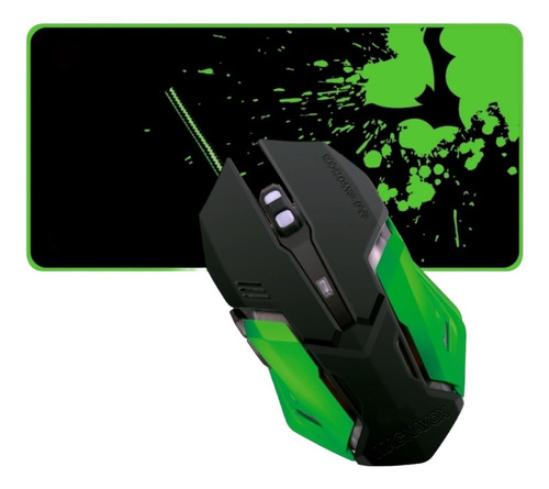 Mouse Gamer X2 Wesdar 2400dpi Pad Mouse Extralargo 60x30 Cm