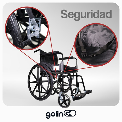 Imagen 6 de 7 de Silla Ruedas Discapacitados Plegable Ortopedico Ligera Nueva